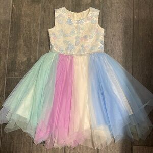 Girls Bonnie Jean Dress - size 4 - like new condition